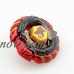 Metal Fusion Beyblade Burst Launcher Set with 2 Beyblade Rotate Rapidity Fight Masters Kids Toy Gift Red   